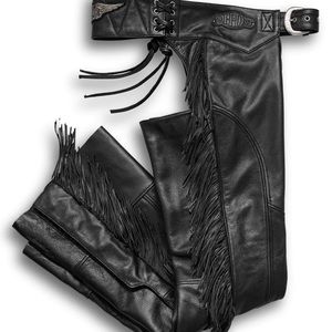Harley Davidson women’s Boone Fringe Chaps.  XL TALL.   NWT. never worn.